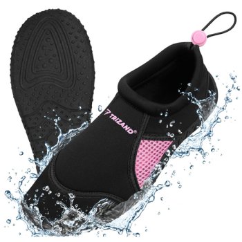 Trizand Water Shoes, Black/Pink, Size 38