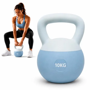 Kettlebell with Soft Base 10 kg, Blue