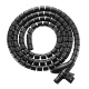 Cable Organizer Sleeve Maclean MCTV-899 B, 20 mm x 1 m, Black
