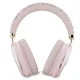 Guess GCube Metallic Script Logo Wireless On-Ear Headphones - Pink