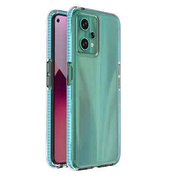 Spring Case for Realme 9 Pro, 1 mm Slim TPU Case, Light Blue