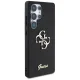 Guess Fixed Glitter Big 4G Metal Logo Case for Samsung Galaxy S25 Ultra, Black