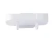 Wall-Mounted Soap Dish with 2 Hooks, Mixed Colors