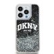 Apple iPhone 15 Pro 6.1\'\' DKNY Liquid Glitter Big Logo Case Cover, Black