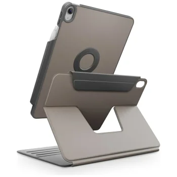 Uniq Rovus Snapmount Folio Case for iPad 11" (2025) / 10.9" (2022), Gray