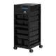 Gabbiano 68UV Hairdressing Trolley with UV Sterilizer, Black