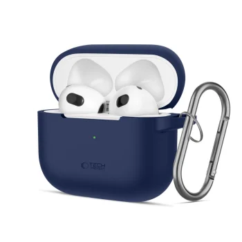 Tech-Protect Apple AirPods 3 Case Silicone Hook, Blue
