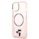 Karl Lagerfeld Case for iPhone 14 Karl & Choupette Pink