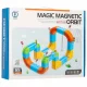 Magnetic Construction Set and Race Track, 65 Pieces