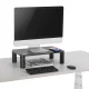 Ergo Office ER-415 Monitor Stand with Qi Wireless Charger, 17-32\", Black
