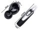 2-in-1 Nose, Ear, and Beard Trimmer Grooming Kit, Silver & Black