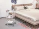 3-Tier Metal Rolling Storage Cart for Kitchen and Bathroom, White