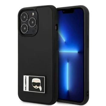 Karl Lagerfeld Ikonik Patch Silicone Case for iPhone 13 / 13 Pro - Black
