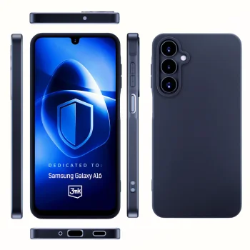 3mk Matt Case for Samsung Galaxy A16 Black