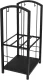 Kaminer PK011 Firewood Stand with Fireplace Accessories, Black