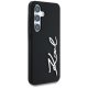 Karl Lagerfeld Silicone Metal Signature Logo vāciņš Samsung Galaxy S25, melns