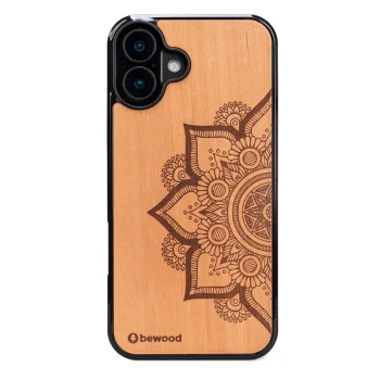 Bewood Wooden Case for iPhone 16 Plus MANDALA LANGUAGE