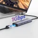 Ugreen CM512 6-in-1 USB-C Hub (3x USB 3.0, HDMI, RJ45, USB-C PD) - Gray