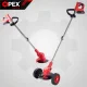 Cordless Grass Trimmer OPEX TOOLS OPX28025, 21V, 2x 1.5 Ah, with Wheels, Red/Black