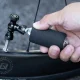 Rockbros CO₂ Bike Pump, Aluminum Valve Head, Presta and Schrader Compatible, Black