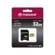 Transcend microSDHC 500S 32GB Class 10 UHS-I U3 V30 Memory Card with Adapter