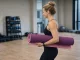 Yoga and Fitness Exercise Mat with Carrying Strap 183x60cm, Pink-Purple