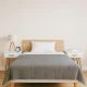 Modern Nightstands Set of 2, Bedside Tables with Drawer ModernHome, White