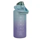 Trizand 2L Motivational Water Bottle, Purple/Blue