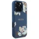 Guess Grained Printed Flower Pattern MagSafe Phone Case Cover iPhone 16 Pro Max blue