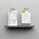 Dudao A23LEU GaN USB-A Wall Charger 2.4A with USB-A to Lightning Cable - White