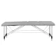 Balance 3-Section Folding Aluminium Massage Table, Grey