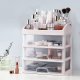 ModernHome Makeup Organizer with Drawers and Compartments, White