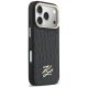 Karl Lagerfeld Croco KL Script Logo MagSafe Phone Case Cover iPhone 17 Pro - Black
