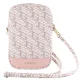 Guess Zip GCube Bottom Stripe Phone Bag Pink