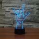 Rock\'n Roll Designed 3D LED Light Night Lamp