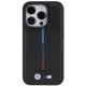 BMW Quilted Tricolor Case for iPhone 15 Pro - Black