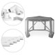 Garden Pavilion Canopy Tent MultiGarden 2x2x2 m with Mosquito Net, Gray
