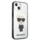 Karl Lagerfeld iPhone 13 mini Case Ikonik Karl, Transparent