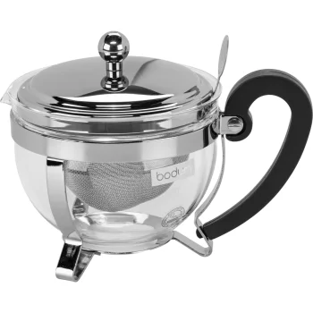 Bodum Chambord Glass Teapot with Filter 0.5L Silver