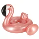 Baby Swim Float with Seat Inflatable Flamingo Pool Ring for Toddlers 1-3 Years