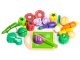 Набор деревянных овощей для резки ECOTOYS 20 предметов