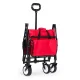 MultiGarden Folding Garden and Beach Transport Cart TC-005, Red