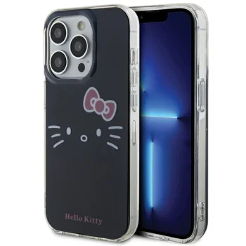 Hello Kitty iPhone 15 Pro Max Case IML Kitty Face, Black