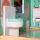 Wooden Pastel Dollhouse Villa DIY Model with Furniture 117 cm