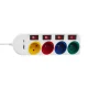 Maclean MCE508 W Power Strip, 4 Outlets, USB-A/C, 1.5m, White