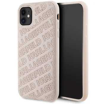 Karl Lagerfeld iPhone 11 / XR Case Quilted K Pattern, Pink