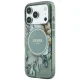 Guess IML Flowers Pearl Strap MagSafe case for iPhone 18 Pro / 17 Pro, green