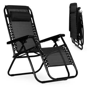 Zero Gravity Garden Lounger MultiGarden Adjustable Recliner, black