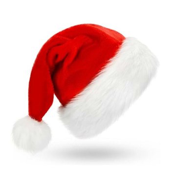 Classic Santa Hat for Adults, Christmas Costume Accessory