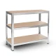 Humberg 4850 Metal Shelving Unit 205x120x45 cm Silver
